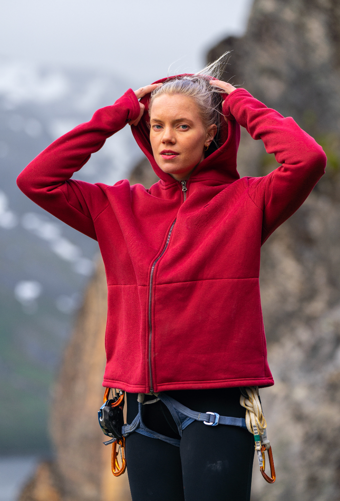 ICON MAROON ZIP HOODIE